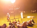 Hippies watching propane eruptions from below