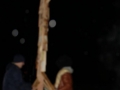 Moving the gallows to the fire pit