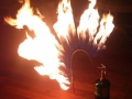 Firey croquet wicket