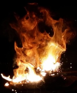 Thermite burning